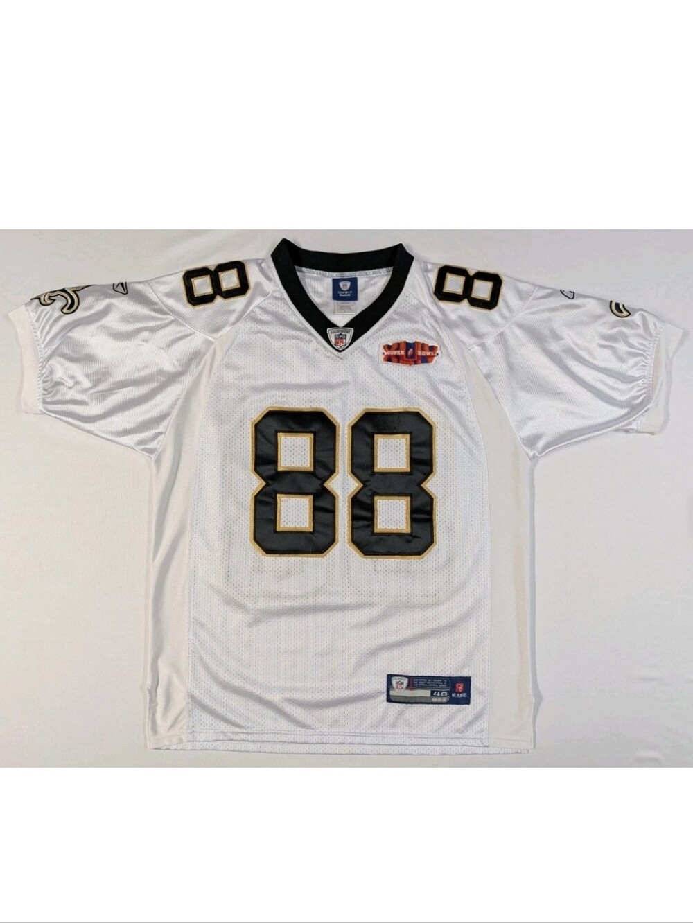 Jeremy Shockey #88 New Orleans Saints Reebok Authentic Jersey Size 48 SB XLIV